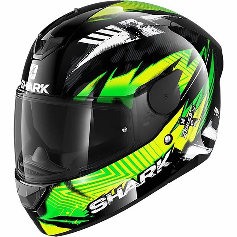Shark D-Skwal 2 Penxa Motorcycle Helmet (Black/Green/Yellow) 3 Shark D-Skwal 2 Penxa Motorcycle Helmet (Black/Green/Yellow)