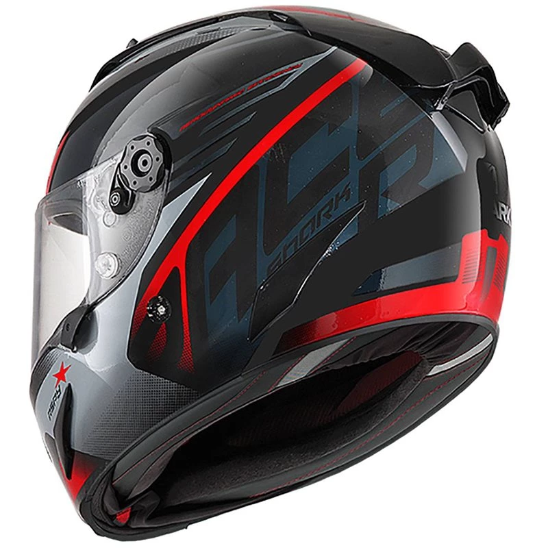 Shark Race R Pro Aspy Helmet (Black/Anthracite/Red) 4 Shark Race R Pro Aspy Helmet (Black/Anthracite/Red) - Image 2