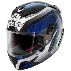 Shark Race R Pro Aspy Motorcycle Helmet (Black/Blue/Yellow)
