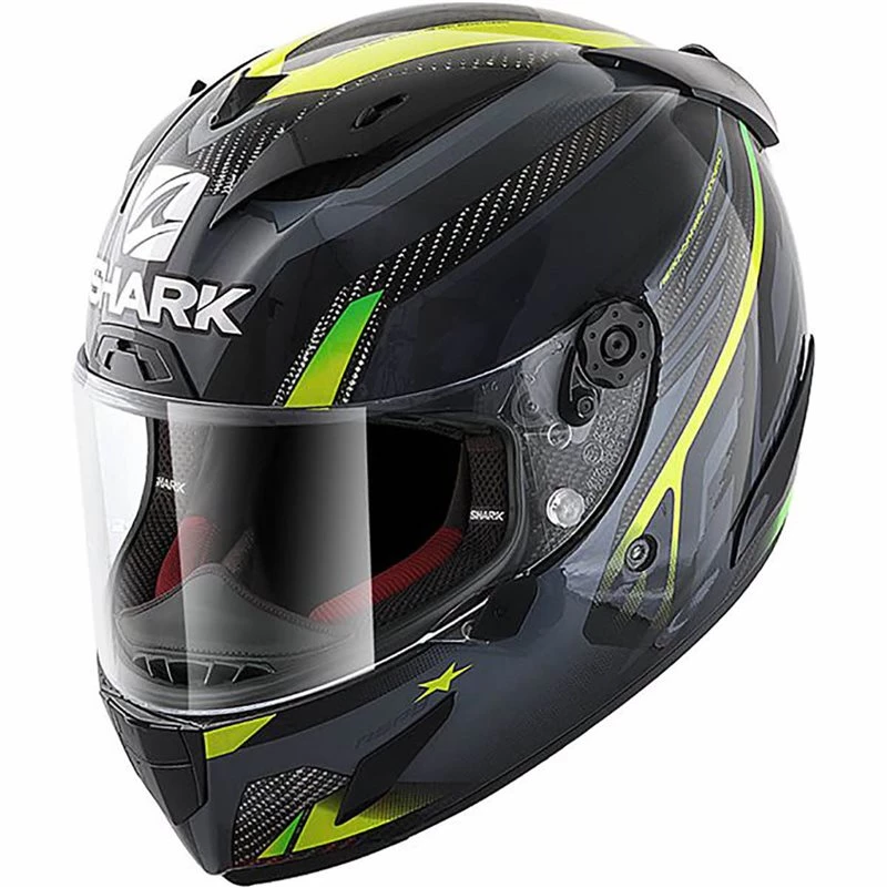 Shark Race R Pro Carbon Aspy Helmet (Carbon/Anthracite/Yellow) 3 Shark Race R Pro Carbon Aspy Helmet (Carbon/Anthracite/Yellow)