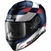 Shark Spartan 1.2 Strad Motorcycle Helmet (Matt Blue/White/Red) -Deals Helmets Full Face Store 31540