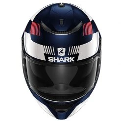 Shark Spartan 1.2 Strad Motorcycle Helmet (Matt Blue/White/Red) -Deals Helmets Full Face Store 31540 2
