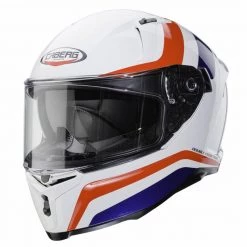 Caberg Avalon Blast Motorcycle Helmet (White/Blue/Red)