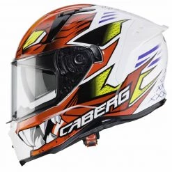 Caberg Avalon Giga Motorcycle Helmet (White/Red/Yellow) -Deals Helmets Full Face Store 31669 2