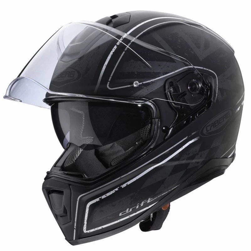 Caberg Drift Armour Motorcycle Helmet (Black/Silver) 5 Caberg Drift Armour Motorcycle Helmet (Black/Silver) - Image 3