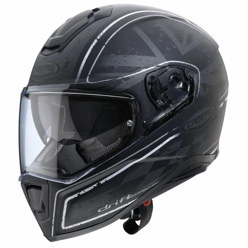 Caberg Drift Armour Motorcycle Helmet (Black/Silver) 3 Caberg Drift Armour Motorcycle Helmet (Black/Silver)