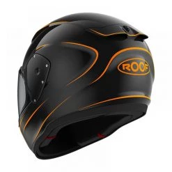 Roof RO200 Neon Motorcycle Helmet (Black/Orange) -Deals Helmets Full Face Store 31688 4