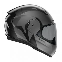 Roof RO200 Troyan Motorcycle Helmet (Black/Steel) -Deals Helmets Full Face Store 31689 1
