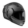 Roof RO200 Troyan Motorcycle Helmet (Black/Steel) -Deals Helmets Full Face Store 31689