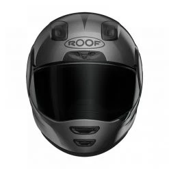 Roof RO200 Troyan Motorcycle Helmet (Black/Steel) -Deals Helmets Full Face Store 31689 2