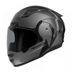 Roof RO200 Troyan Motorcycle Helmet (Black/Steel) -Deals Helmets Full Face Store 31689 5