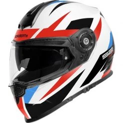 Schuberth S2 Sport Polar Blue Helmet (White/Black/Red/Blue)