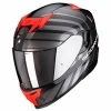 Scorpion Exo 520 Air Shade Motorcycle Helmet (Black/Red) -Deals Helmets Full Face Store 31764