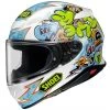 Shoei NXR 2 Mural TC10 Helmet (White|Blue|Green) -Deals Helmets Full Face Store 32100