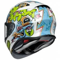 Shoei NXR 2 Mural TC10 Helmet (White|Blue|Green) -Deals Helmets Full Face Store 32100 2
