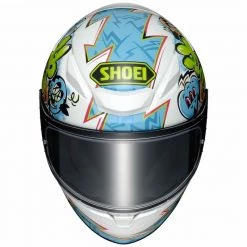 Shoei NXR 2 Mural TC10 Helmet (White|Blue|Green) -Deals Helmets Full Face Store 32100 3