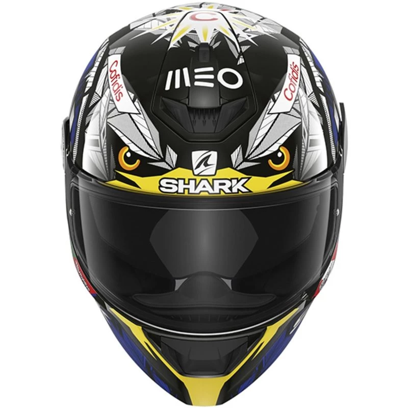 Shark D-Skwal 2 Oliviera Falcao Motorcycle Helmet (Black/Blue/Yellow) 6 Shark D-Skwal 2 Oliviera Falcao Motorcycle Helmet (Black/Blue/Yellow) - Image 4