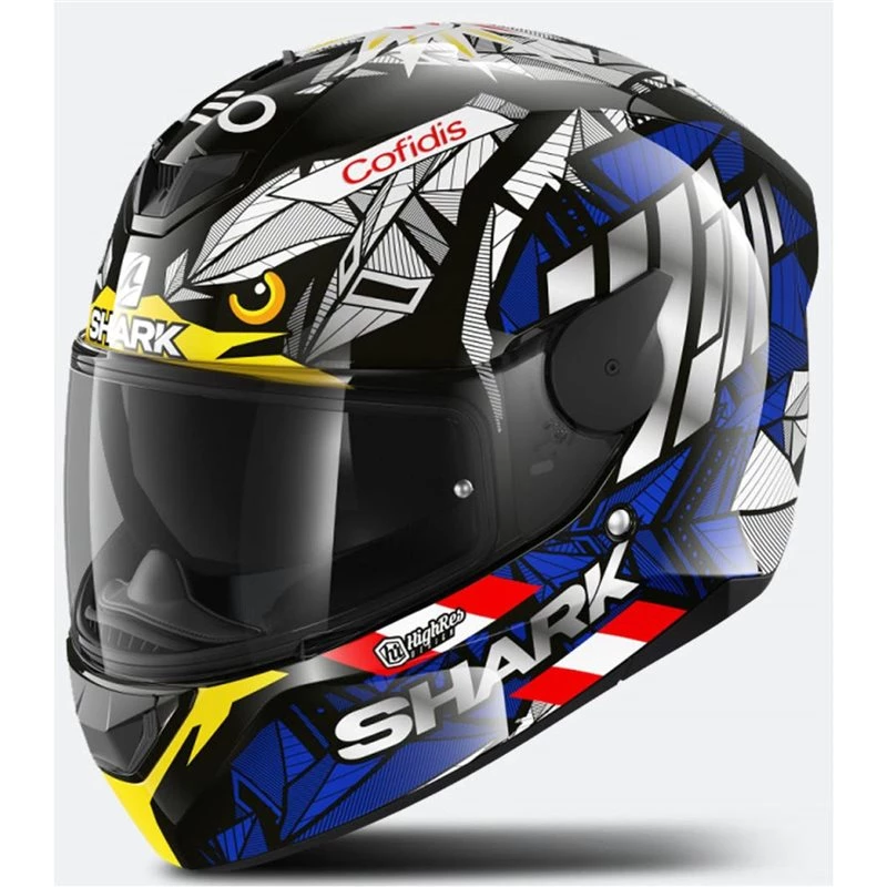 Shark D-Skwal 2 Oliviera Falcao Motorcycle Helmet (Black/Blue/Yellow) 3 Shark D-Skwal 2 Oliviera Falcao Motorcycle Helmet (Black/Blue/Yellow)