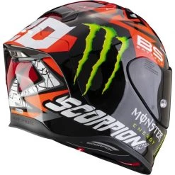 Scorpion Exo R1 Fabio Quartararo Monster Red Replica Helmet (Red) -Deals Helmets Full Face Store 32549 3