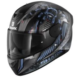 Shark D-Skwal 2 Atraxx Helmet (Matt Black/Anthracite/Blue)
