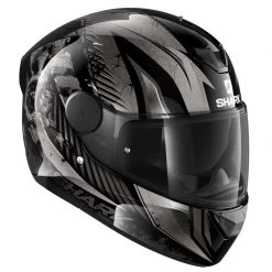 Shark D-Skwal 2 Atraxx Helmet (Black/Anthracite/Silver) -Deals Helmets Full Face Store 32573 3