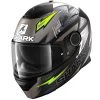 Shark Spartan 1.2 Parassol Motorcycle Helmet (Matt Anthracite/Black/Yellow) -Deals Helmets Full Face Store 32590