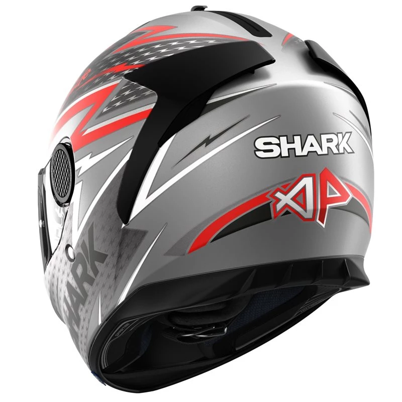 Shark Spartan 1.2 Parassol Motorcycle Helmet (Matt Silver/Red) 4 Shark Spartan 1.2 Parassol Motorcycle Helmet (Matt Silver/Red) - Image 2