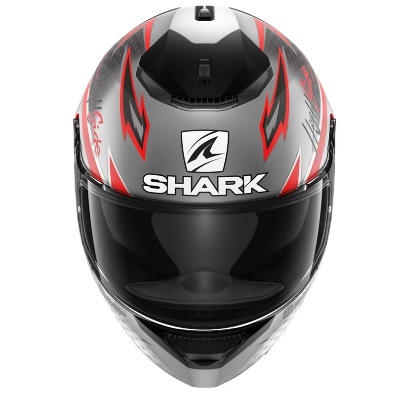 Shark Spartan 1.2 Parassol Motorcycle Helmet (Matt Silver/Red) 5 Shark Spartan 1.2 Parassol Motorcycle Helmet (Matt Silver/Red) - Image 3