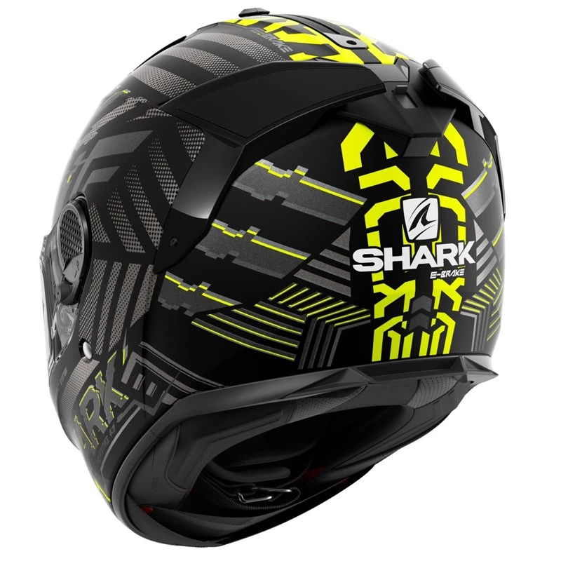Shark Spartan GT E-Brake Helmet (Matt Black/Yellow/Anthracite) 4 Shark Spartan GT E-Brake Helmet (Matt Black/Yellow/Anthracite) - Image 2