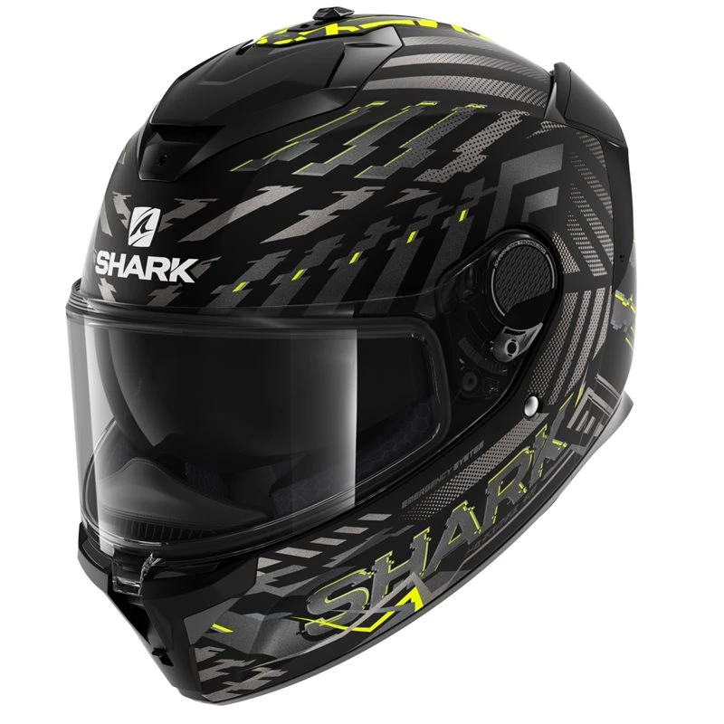Shark Spartan GT E-Brake Helmet (Matt Black/Yellow/Anthracite) 3 Shark Spartan GT E-Brake Helmet (Matt Black/Yellow/Anthracite)
