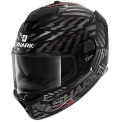 Shark Spartan GT E-Brake Helmet (Matt Black/Red/Anthracite)