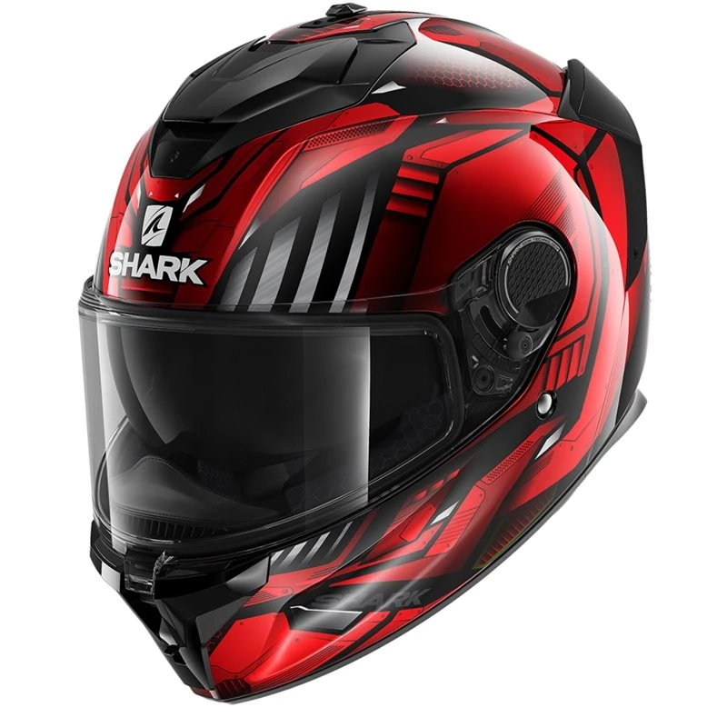 Shark Spartan GT Replikan Helmet (Black/Red) 3 Shark Spartan GT Replikan Helmet (Black/Red)
