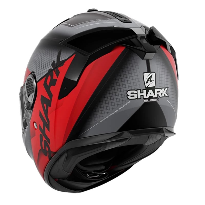 Shark Spartan GT Elgen Helmet (Matt Black/Red) 4 Shark Spartan GT Elgen Helmet (Matt Black/Red) - Image 2
