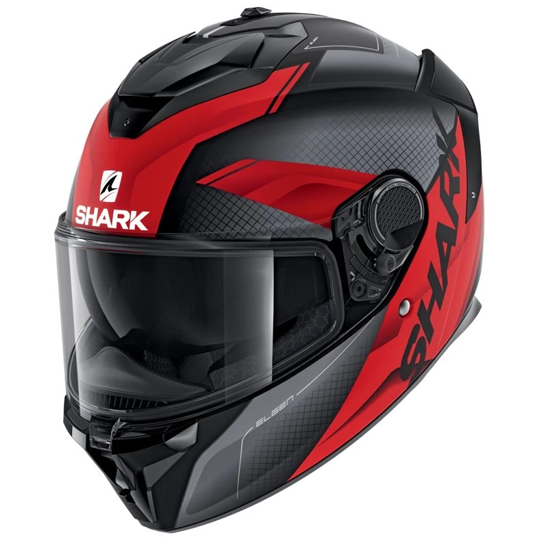 Shark Spartan GT Elgen Helmet (Matt Black/Red) 3 Shark Spartan GT Elgen Helmet (Matt Black/Red)