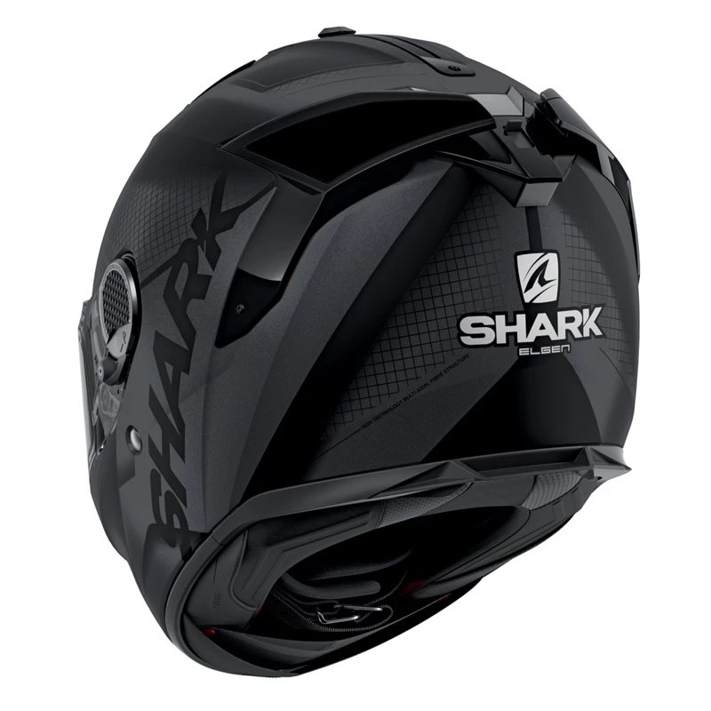 Shark Spartan GT Elgen Motorcycle Helmet (Matt Black/Anthracite) 4 Shark Spartan GT Elgen Motorcycle Helmet (Matt Black/Anthracite) - Image 2