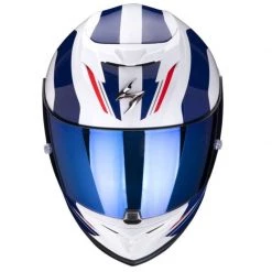 Scorpion Exo 520 Air LeMans Motorcycle Helmet (Blue/Red) -Deals Helmets Full Face Store 32645 2