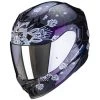 Scorpion Exo 520 Air Tina Chameleon Helmet (Black/Purple) -Deals Helmets Full Face Store 32649