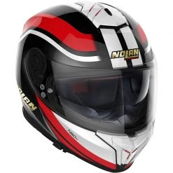Nolan N80-8 50th Anniversary Helmet (Metal Black/White/Red) -Deals Helmets Full Face Store 32775 5