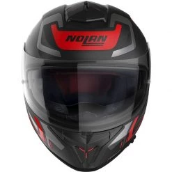 Nolan N80-8 Ally Helmet (Flat Black/Red) -Deals Helmets Full Face Store 32783 2
