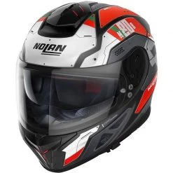 Nolan N80-8 Starscream Helmet (Flat Black/White/Red)