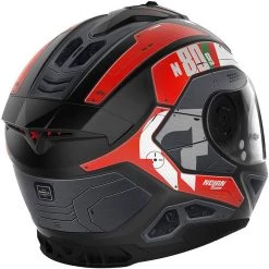 Nolan N80-8 Starscream Helmet (Flat Black/White/Red) -Deals Helmets Full Face Store 32785 3