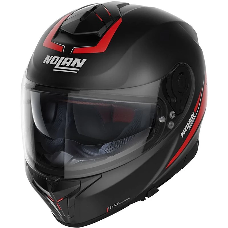 Nolan N80-8 Staple Helmet (Flat Black/Red) 3 Nolan N80-8 Staple Helmet (Flat Black/Red)