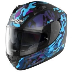Nolan N60-6 Foxtrot Helmet (Blue/Purple)