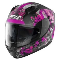 Nolan N60-6 Eufor Helmet (Black/Fushcia)