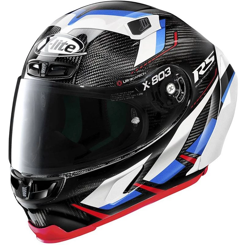 X-Lite X-803 U.C RS Motormaster Helmet (White/Blue/Red) 3 X-Lite X-803 U.C RS Motormaster Helmet (White/Blue/Red)