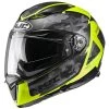 HJC F70 Katra MC3HSF Motorcycle Helmet (Yellow) -Deals Helmets Full Face Store 33017