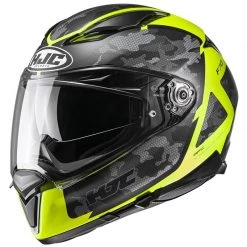 HJC F70 Katra MC3HSF Motorcycle Helmet (Yellow)