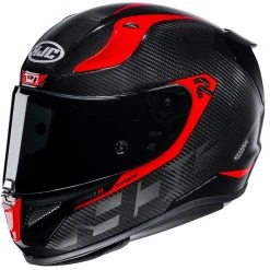 HJC RPHA 11 Bleer Carbon MC1 Motorcycle Helmet (Red)