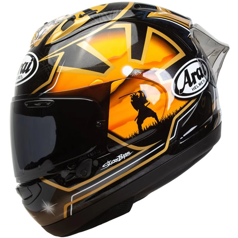 Arai RX-7V EVO Pedrosa Spirit Gold Helmet 3 Arai RX-7V EVO Pedrosa Spirit Gold Helmet