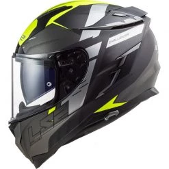 LS2 FF327 Challenger Allert Helmet (Titanium|Hi Vis Yellow) -Deals Helmets Full Face Store 33122 1